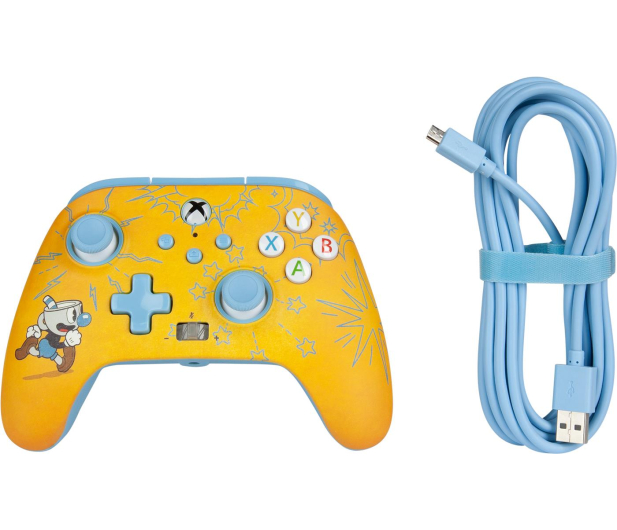 PowerA XS Pad przewodowy Enhanced Cuphead Mugman - 1129182 - zdjęcie 6